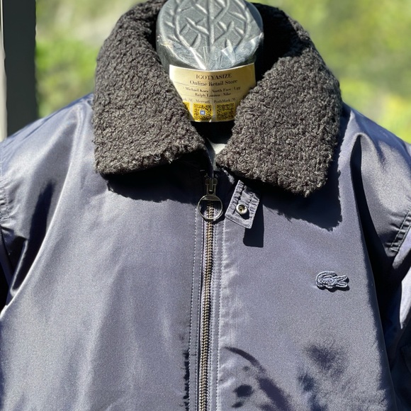 LACOSTE SHERPA COLLAR PADDED BOMBER JACKET [BH8405] - Picture 6 of 11